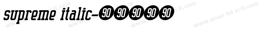 supreme italic字体转换
